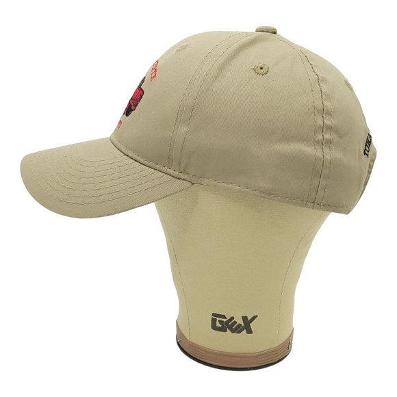 Iuka Concrete Products Khaki Strapback Cap Trucker Baseball Hat Embroidered Logo - Picture 7 of 12